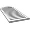Ekena Millwork Octagonal Top Surface Mount PVC Gable Vent w/ 2"W x 1-1/2"P Brickmould Frame, 18"W x 42"H GVPOT18X4202SF - alternate 4